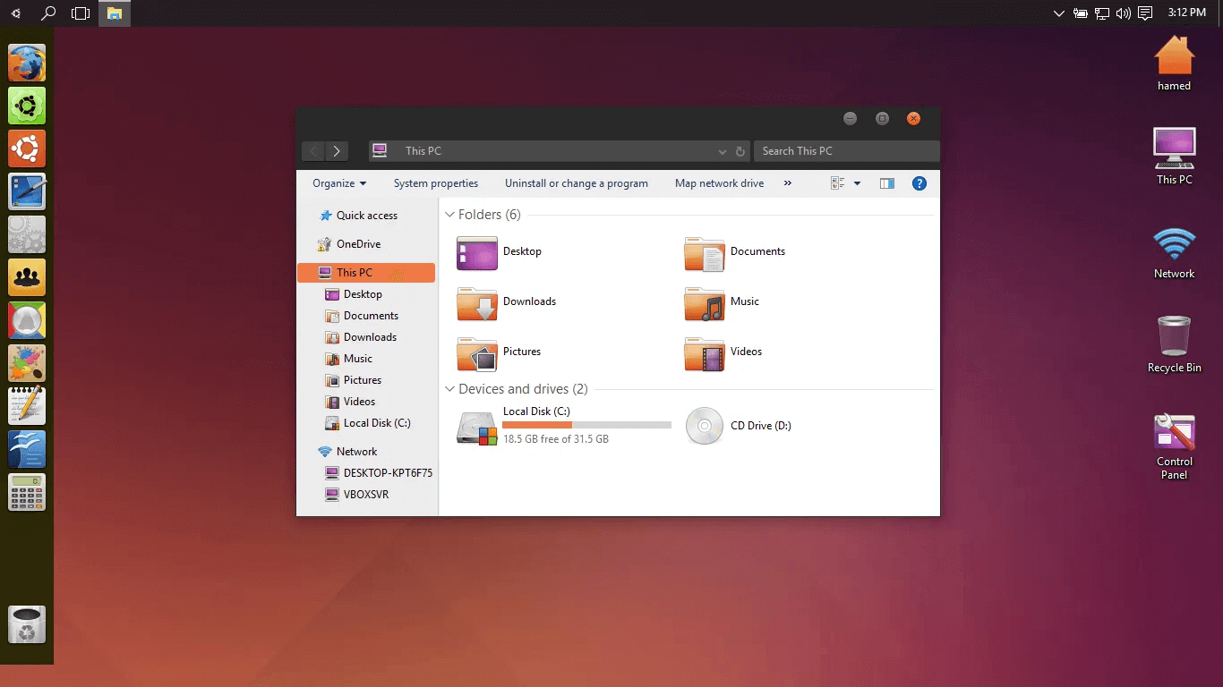 Linux Theme for Win 10