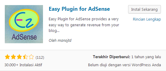 easy plugin for adsense