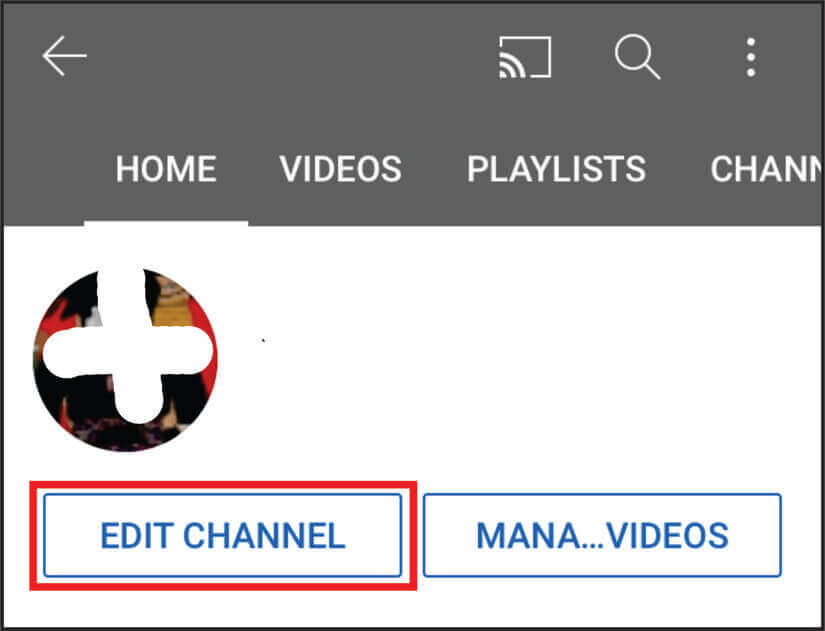 edit channel youtube