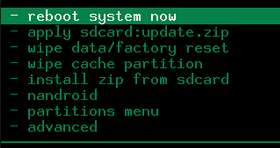 reboot system