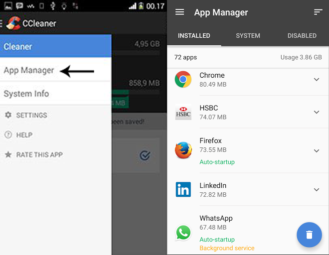 ccleaner app manager
