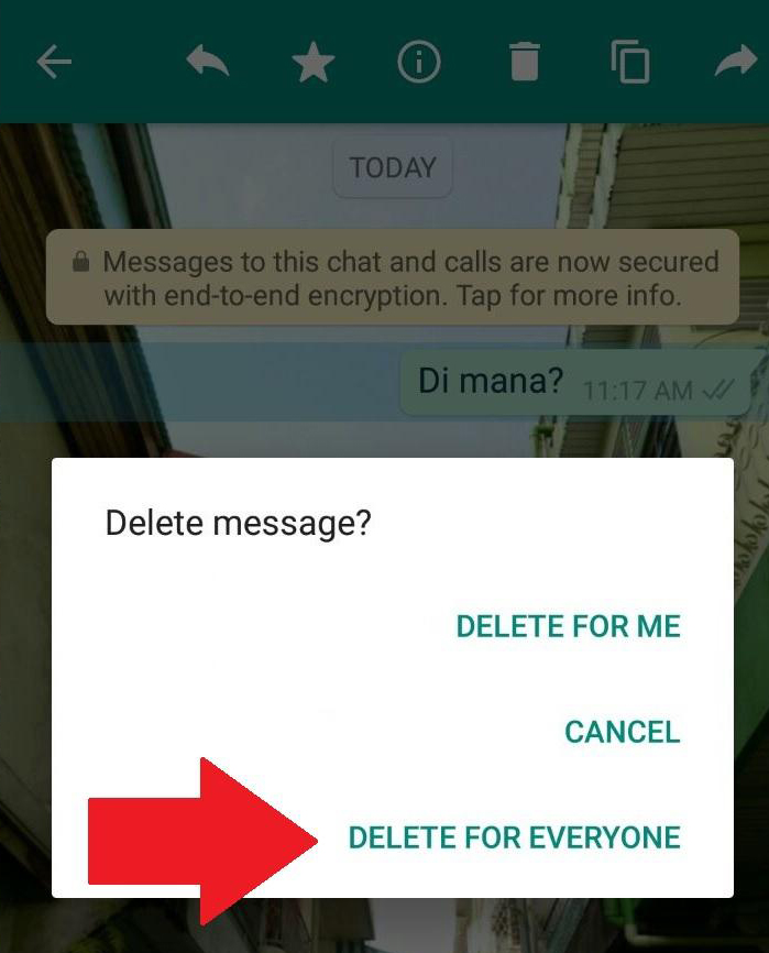 whatsapp delete for everyone