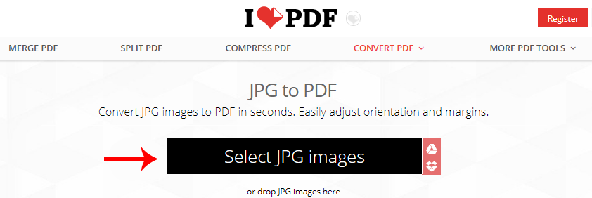 ilovepdf merge select pdf file