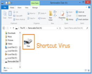 cara menghilangkan virus shortcut