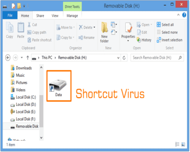 cara menghilangkan virus shortcut