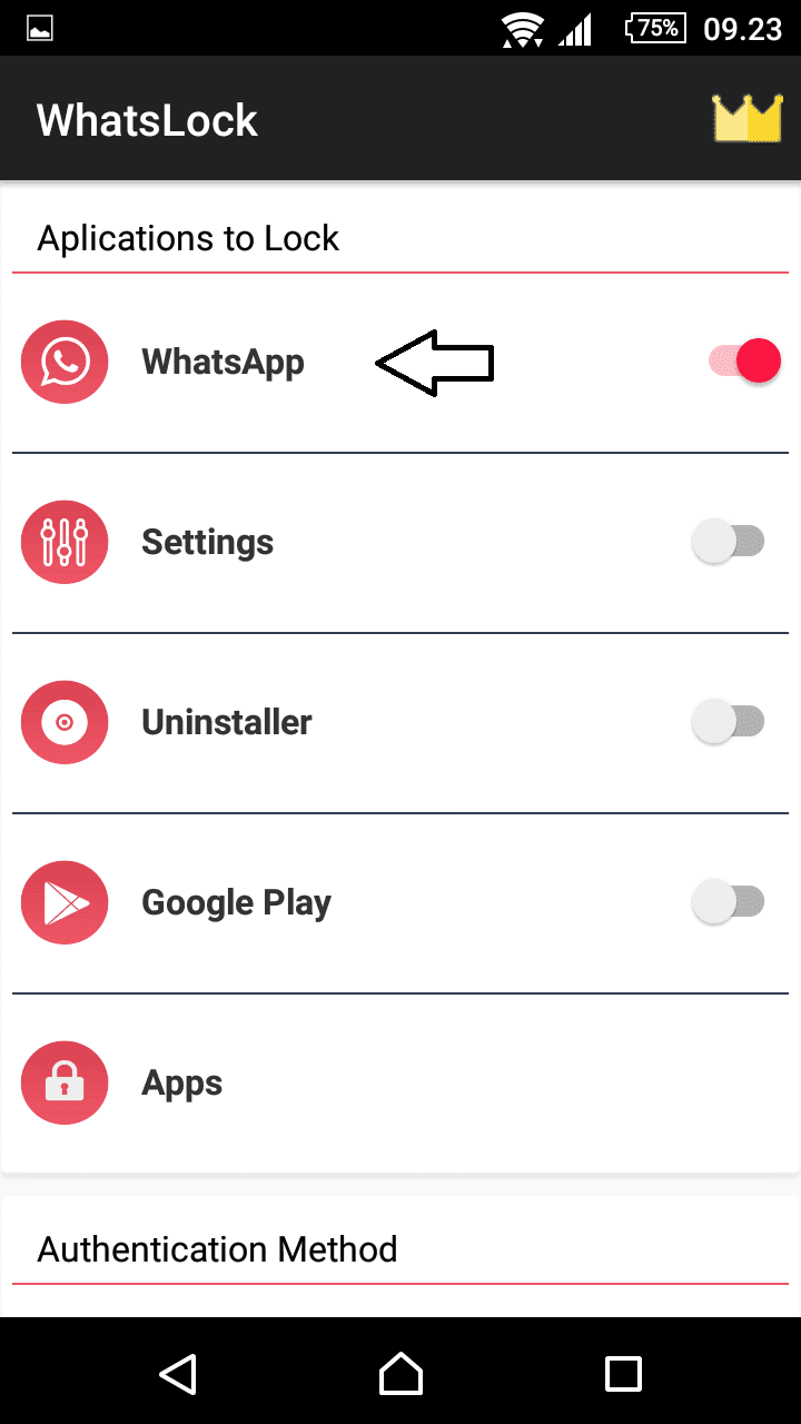 whatsapp enable