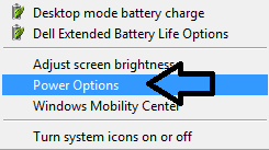 power option battery