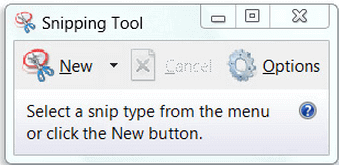 New snipping tool