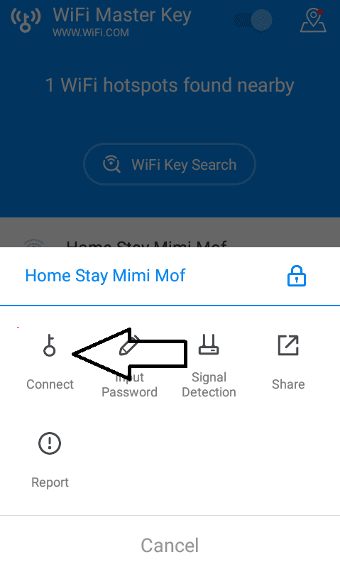 connect wifi master key