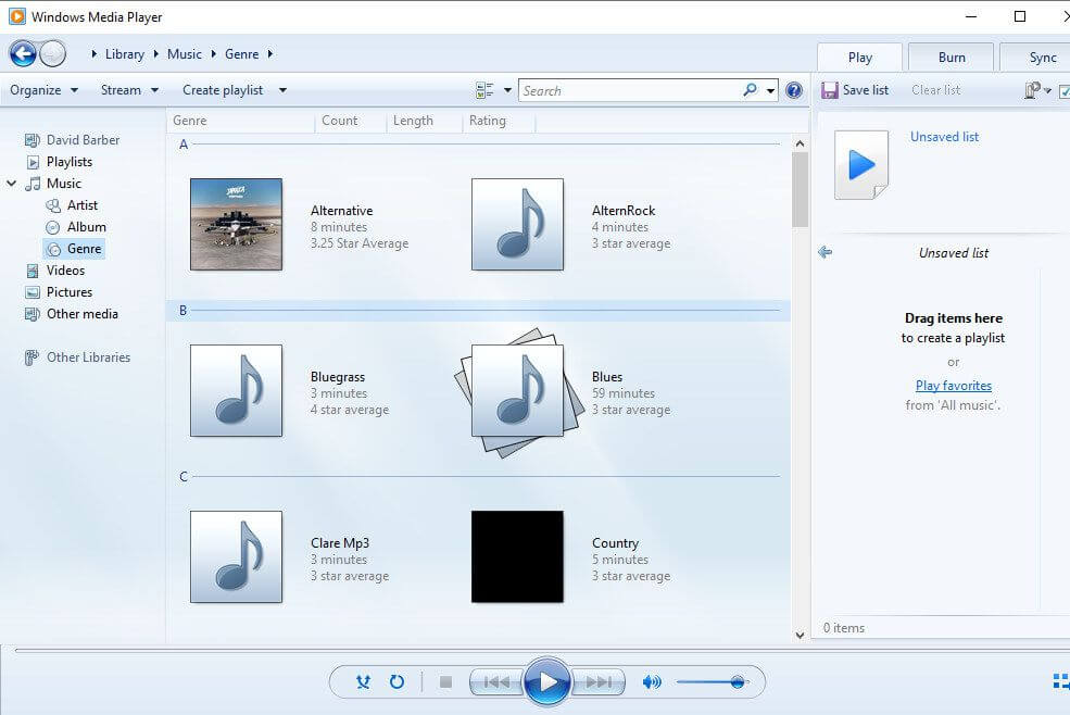 windows media player