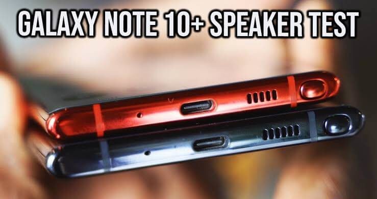 speaker samsung note 10 plus