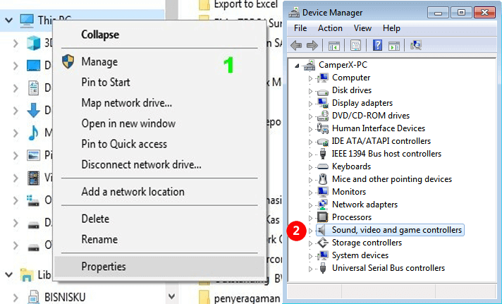 device manager sounds