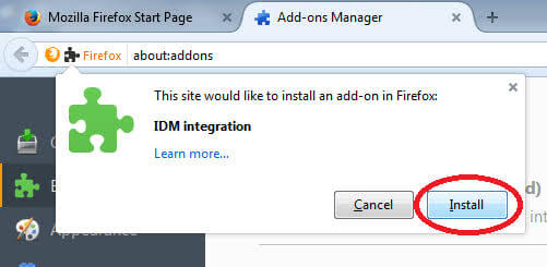 idm integration firefox