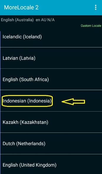 morelocale 2 indonesian language