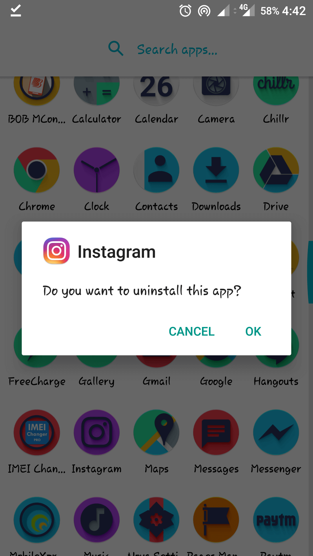 instagram tidak bisa tag lokasi uninstal app