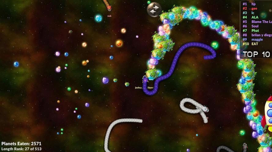 game cacing terbaik Space Worm Trail Online