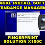 cara instal software fingerprint solution x100c