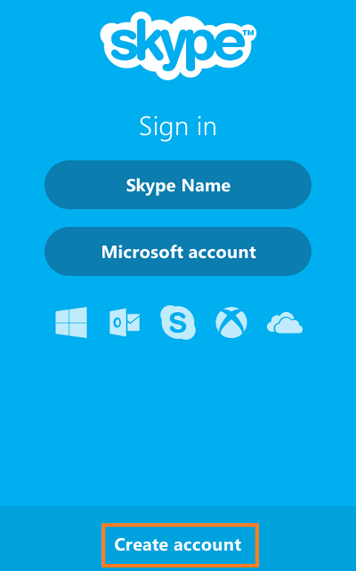 create skype account on iphone