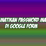 cara mematikan password manager di google chrome