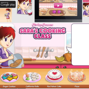 Aplikasi game memasak Sara