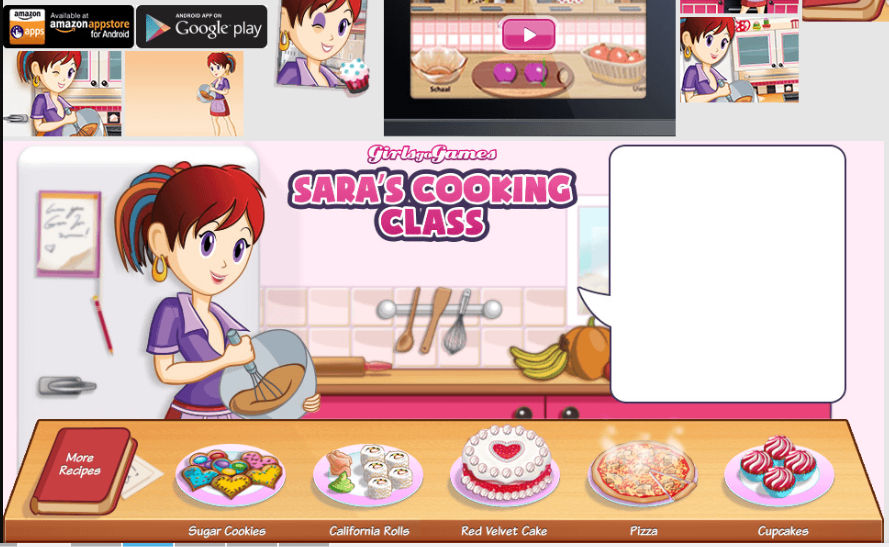 Aplikasi game memasak Sara