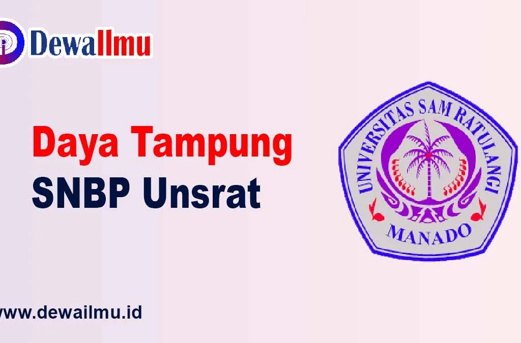 daya tampung snbp unsrat