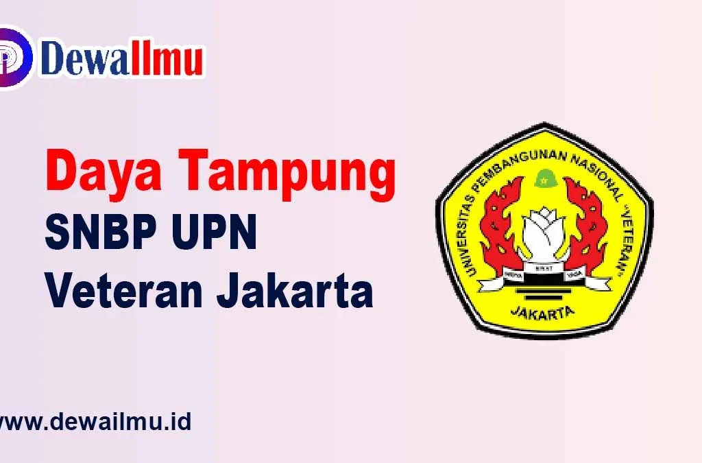 daya tampung snbp upn veteran jakarta